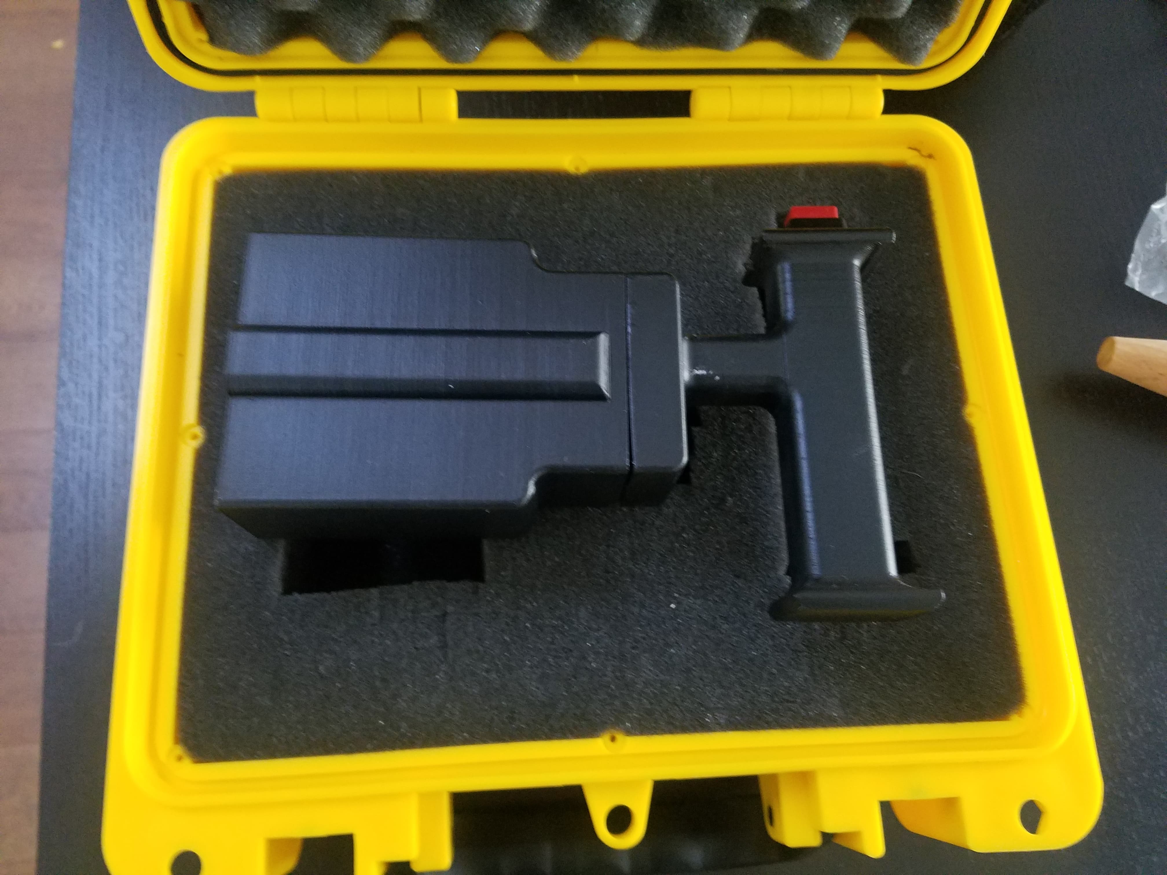 The Grapple Gun Assembled in Case