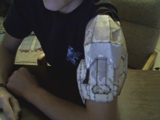 the shoulder base fits well also, my only problem is that i need to get more muscle to fit it a bit better.