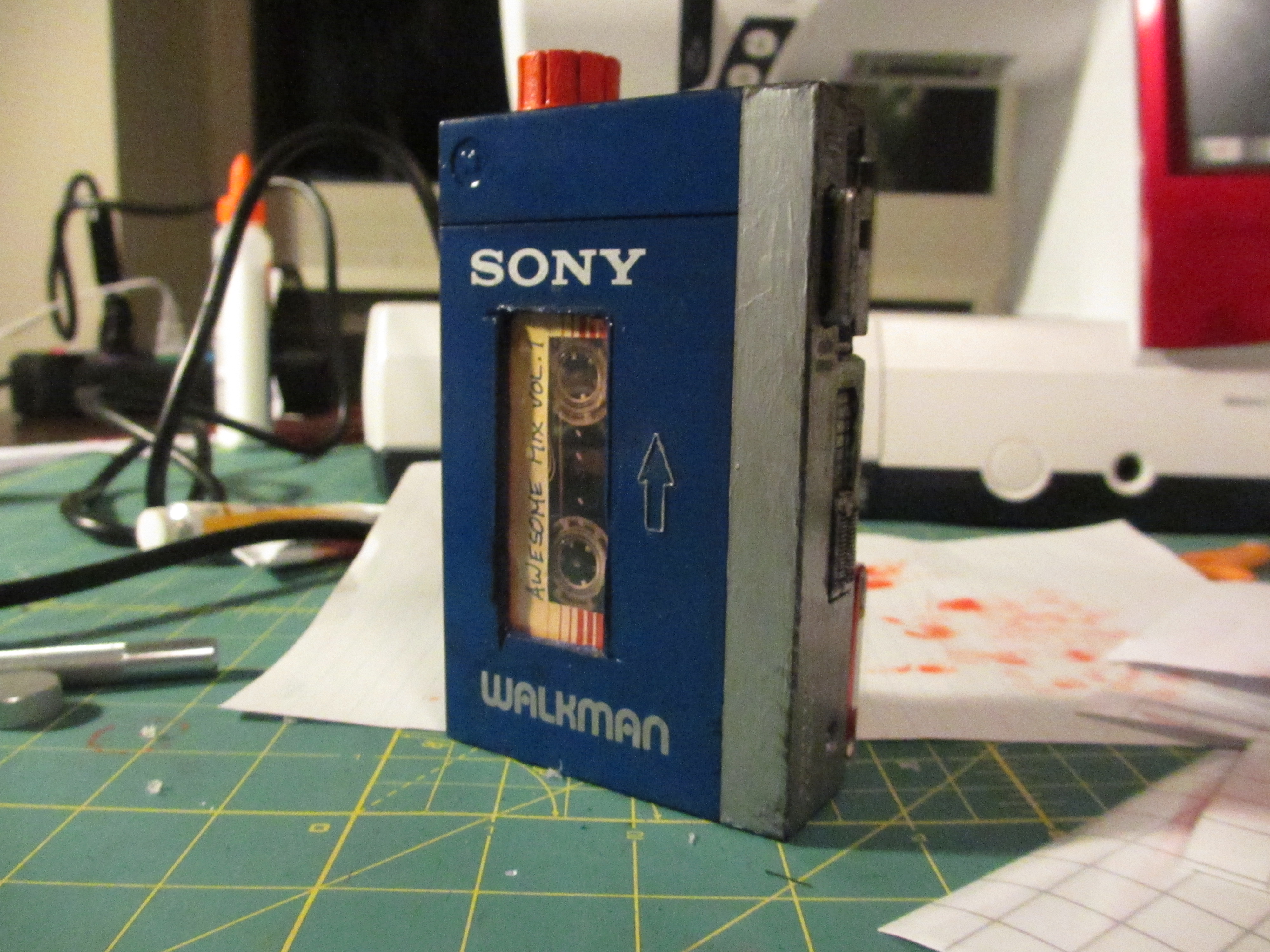 The Sony Drinkman converted into a Walkman.