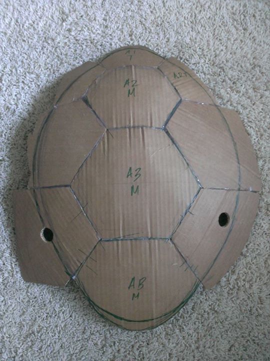 Then measure and cut out the  6 side segments, starting at the top and work your way down the side. It is easier to glue a segment in place and then m