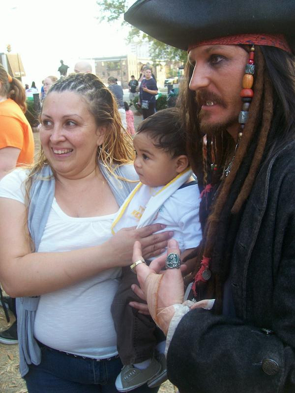 This little boy was awesome! He would make monster noises at me!