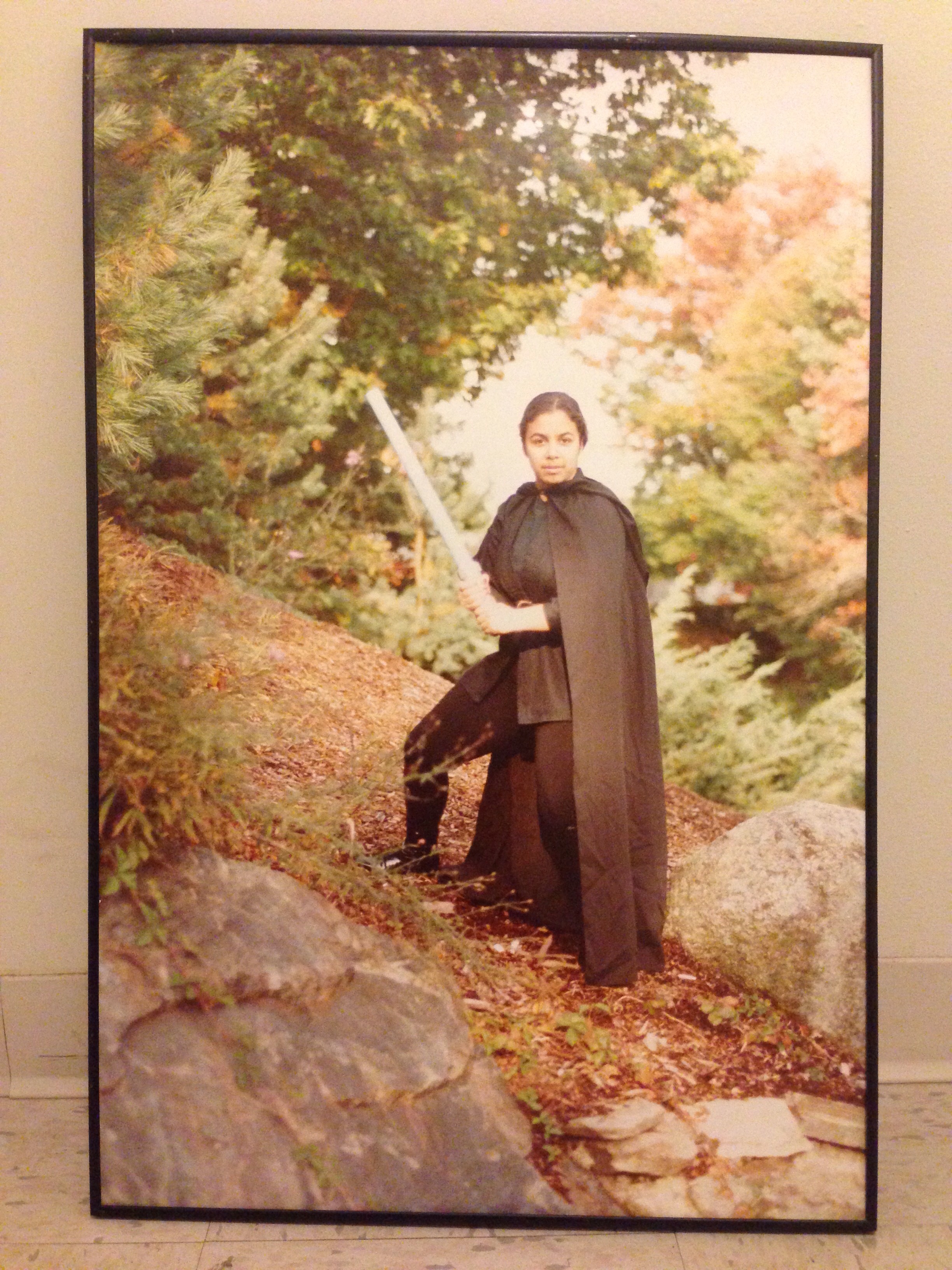 This old wall poster size photo of me as Jedi Master... I was young. I made cape and made lightsaber out of flashlight and long roller.