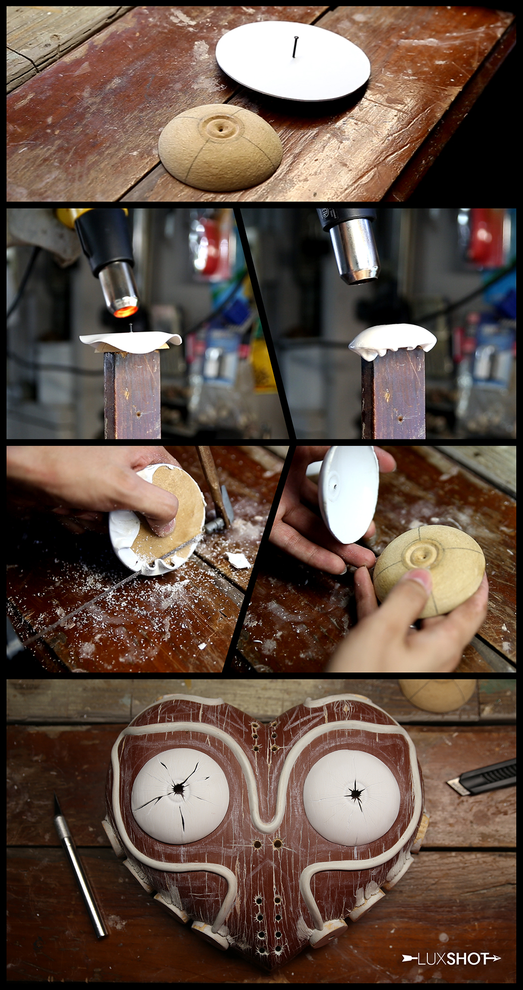 This process might have been way easier if I had a Vacuum forming machine, but since that's not the case I had to find a way to achieve the same resul