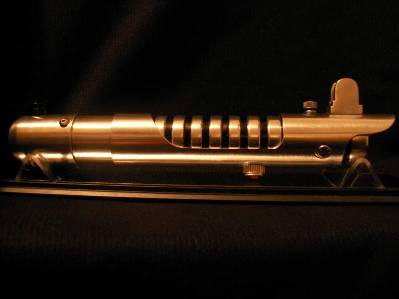 This was my second saber.  I rigged it with light and sound from a few different sources.