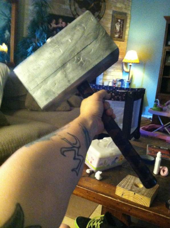 Thor hammer out of wood
