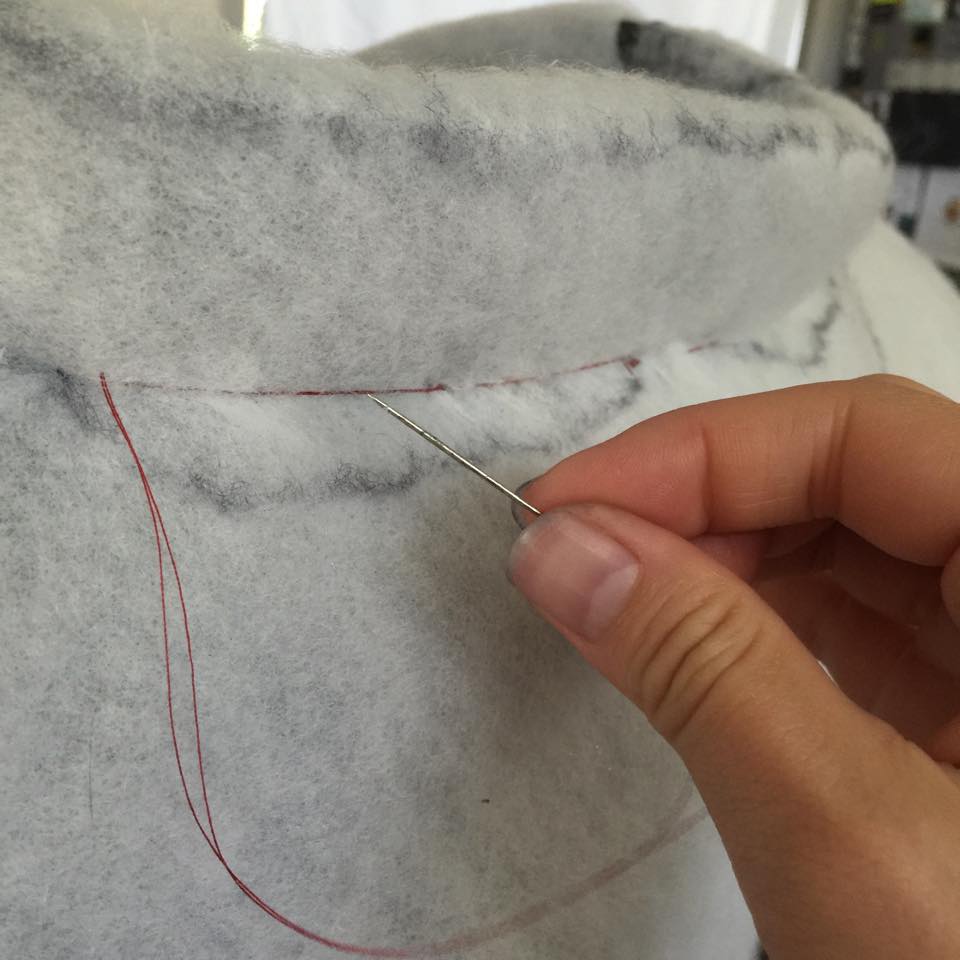 TIP: I used a very large needle and dental floss to sew into the EVA. It's also important to keep plenty of space between your stiches. Otherwise you'