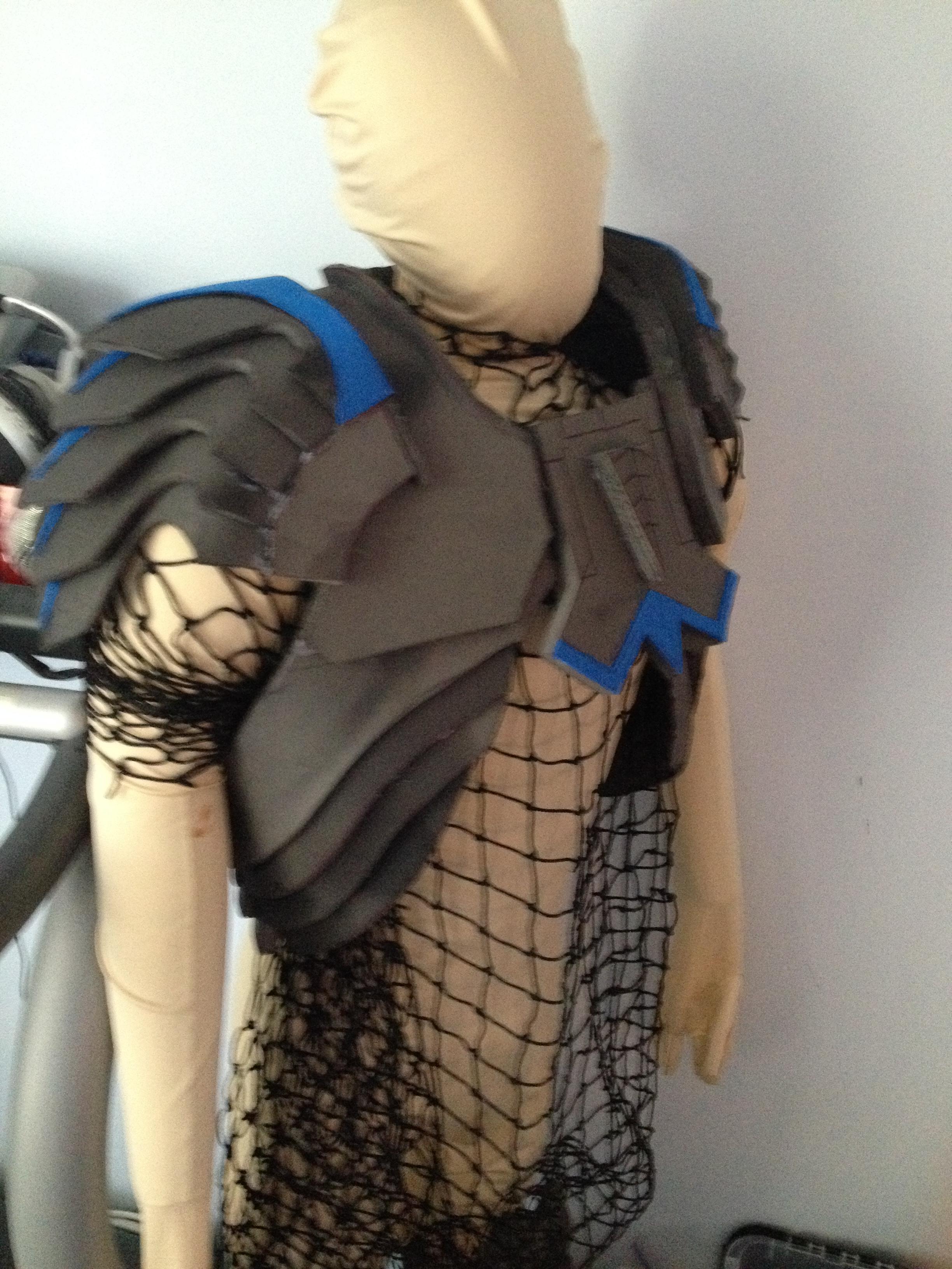 Top armor 2 working on morph suit with netting