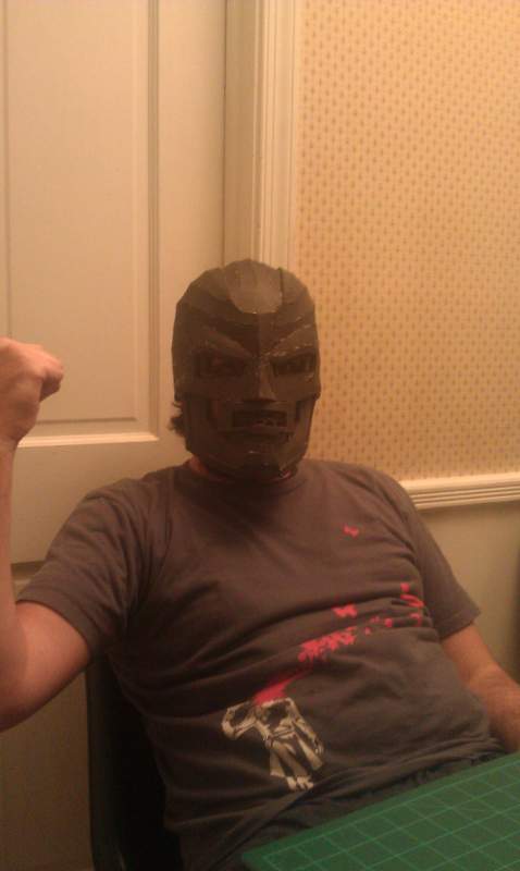 Trying it on. Had to curse the Richards.