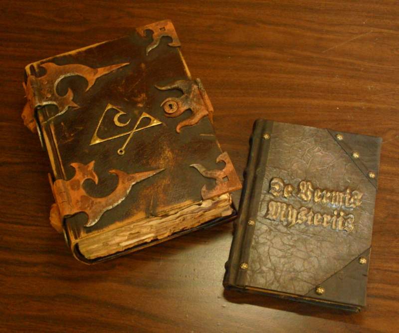 Two pro tomes, The Necronomicon and De Vermis Mysteriis,  commissioned for and featured in a short film called Doctor Glamour. (sold)