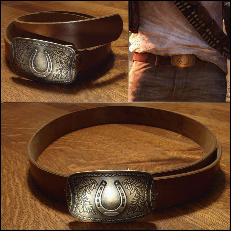 Uncharted 3 belt and buckle - comparision with in-game design