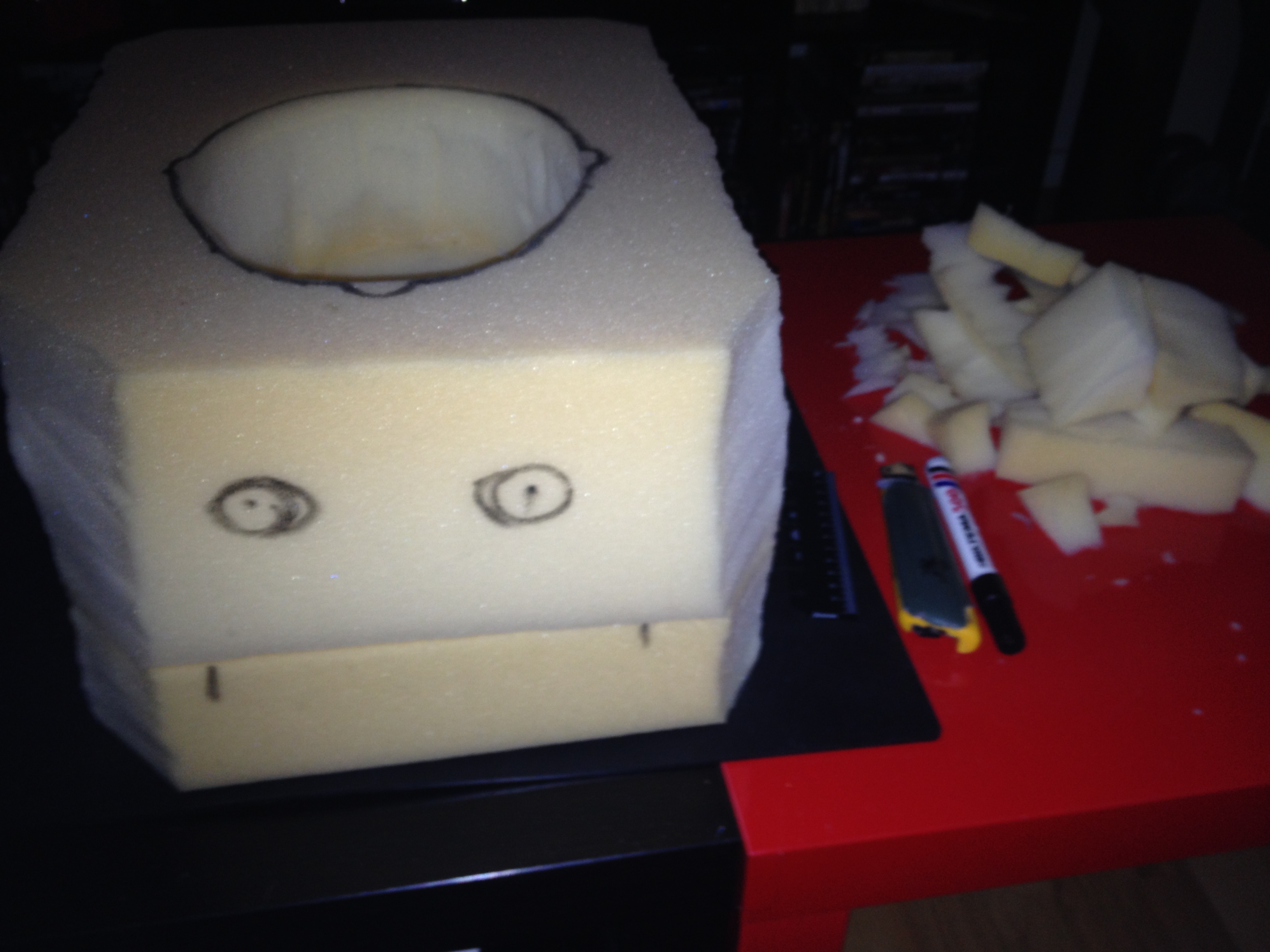 Undermask in progress