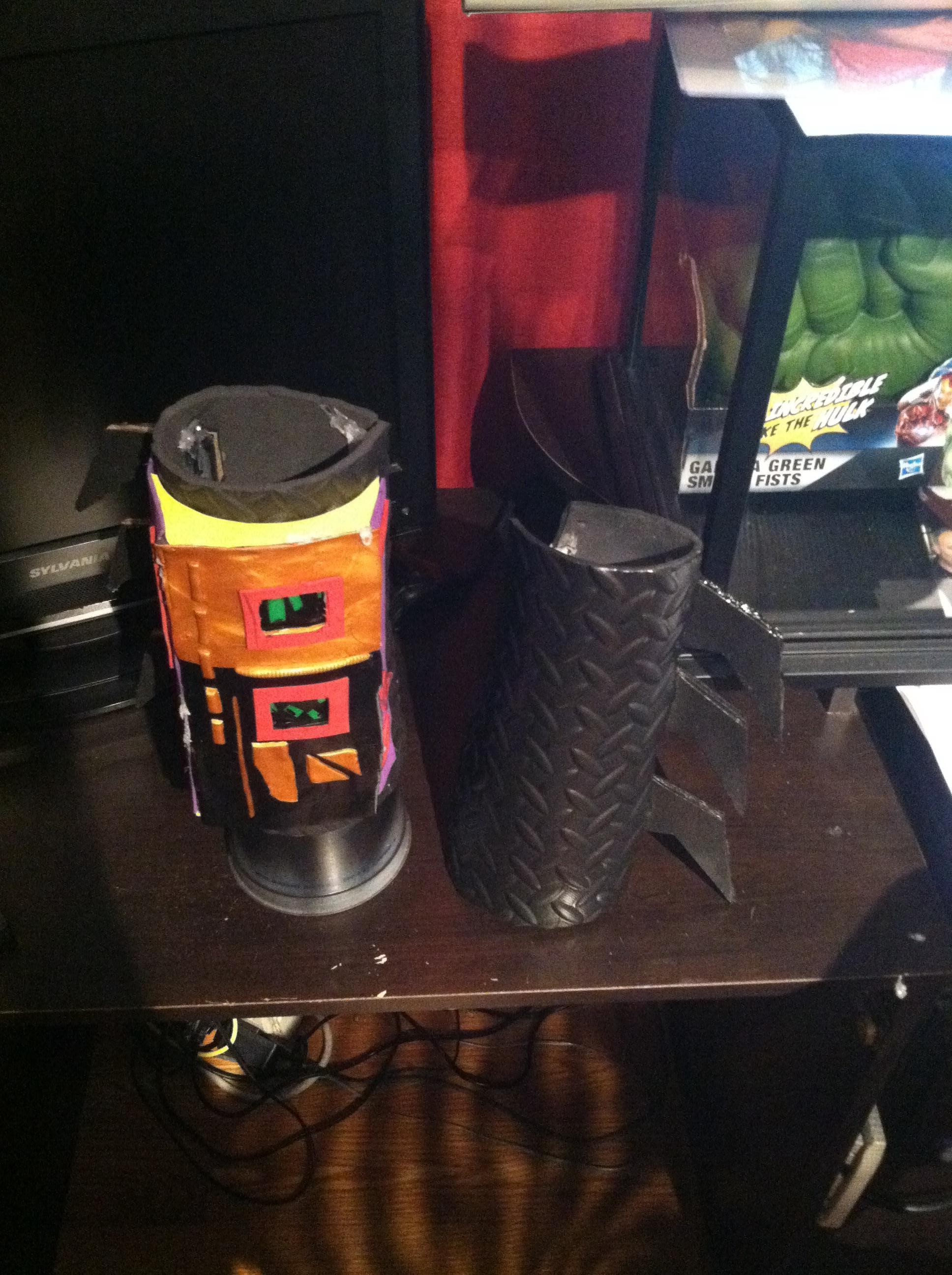 Unfinished gauntlets