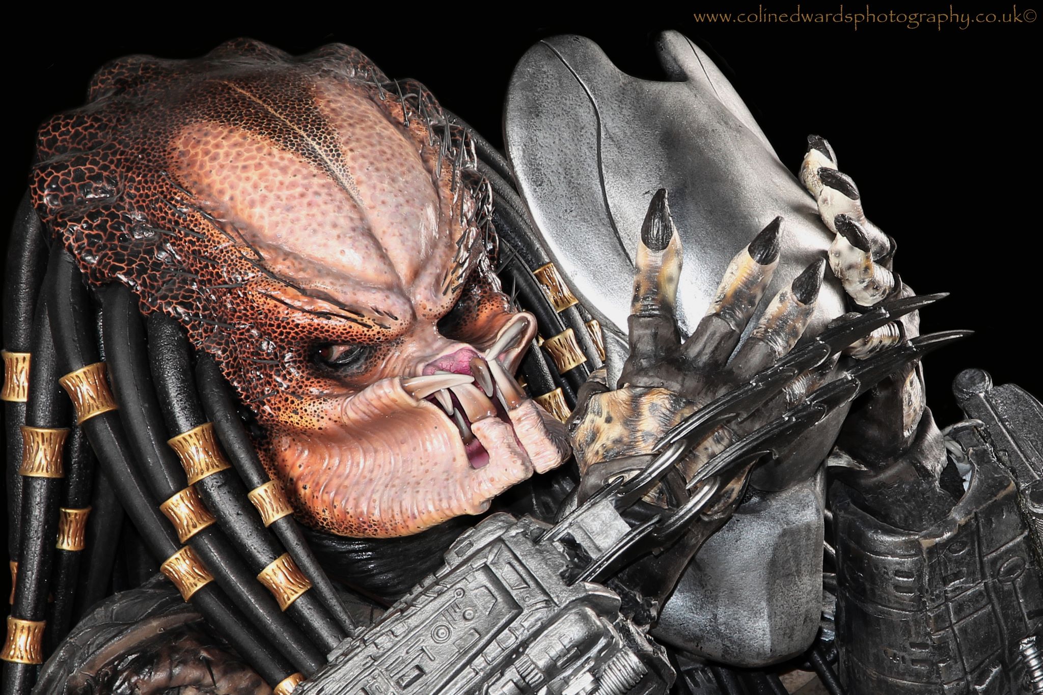 Unmasking close-up of my DB P1 Mask. Photographed by Colin Edwards.