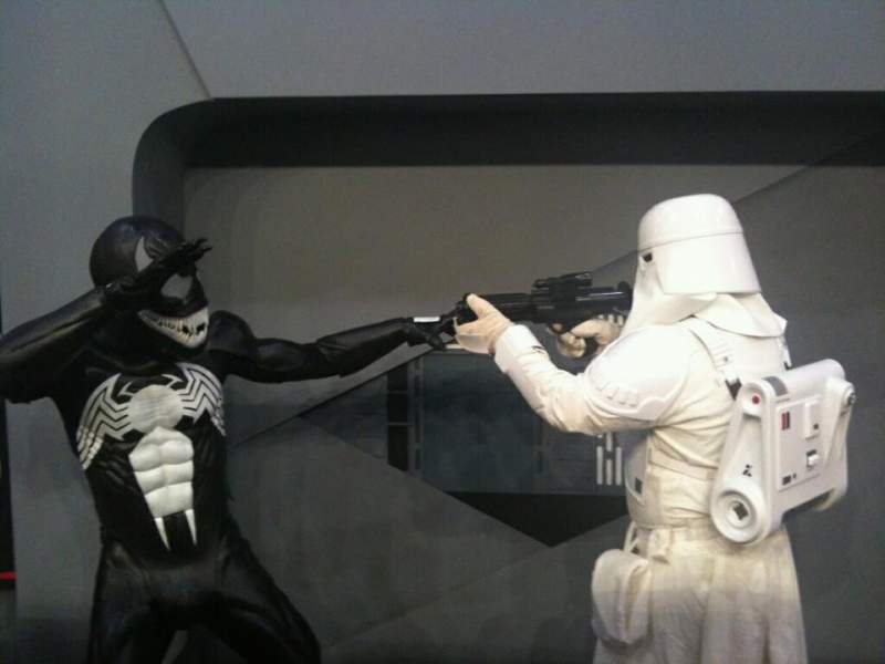 Venom and the Snow trooper