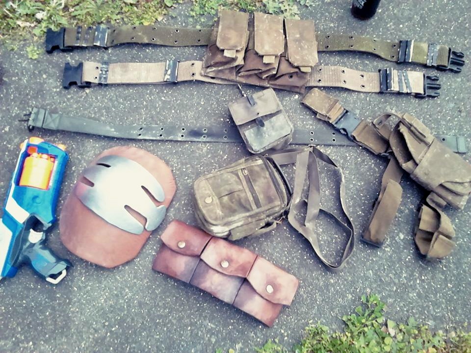 Weathered airsoft gear for Courier Six and Twig (plus new Nerf gun)
