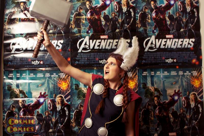 "Whosoever holds this hammer, if SHE be worthy, shall possess the power of Thor." ;D