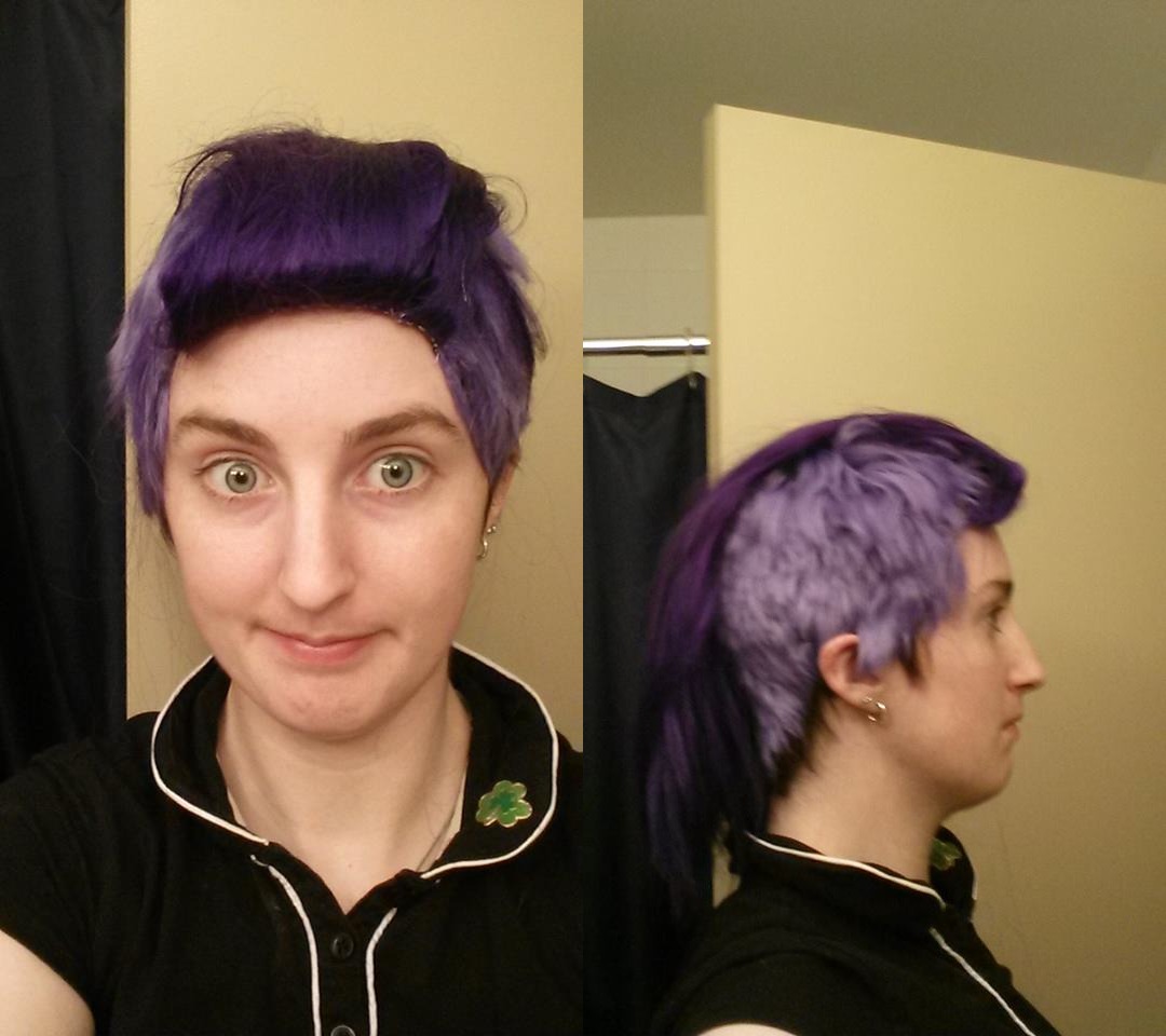 wig dyed and wifts added