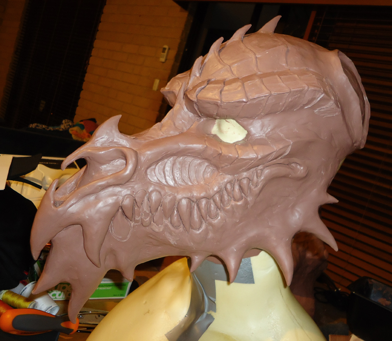 WIP dragon mask