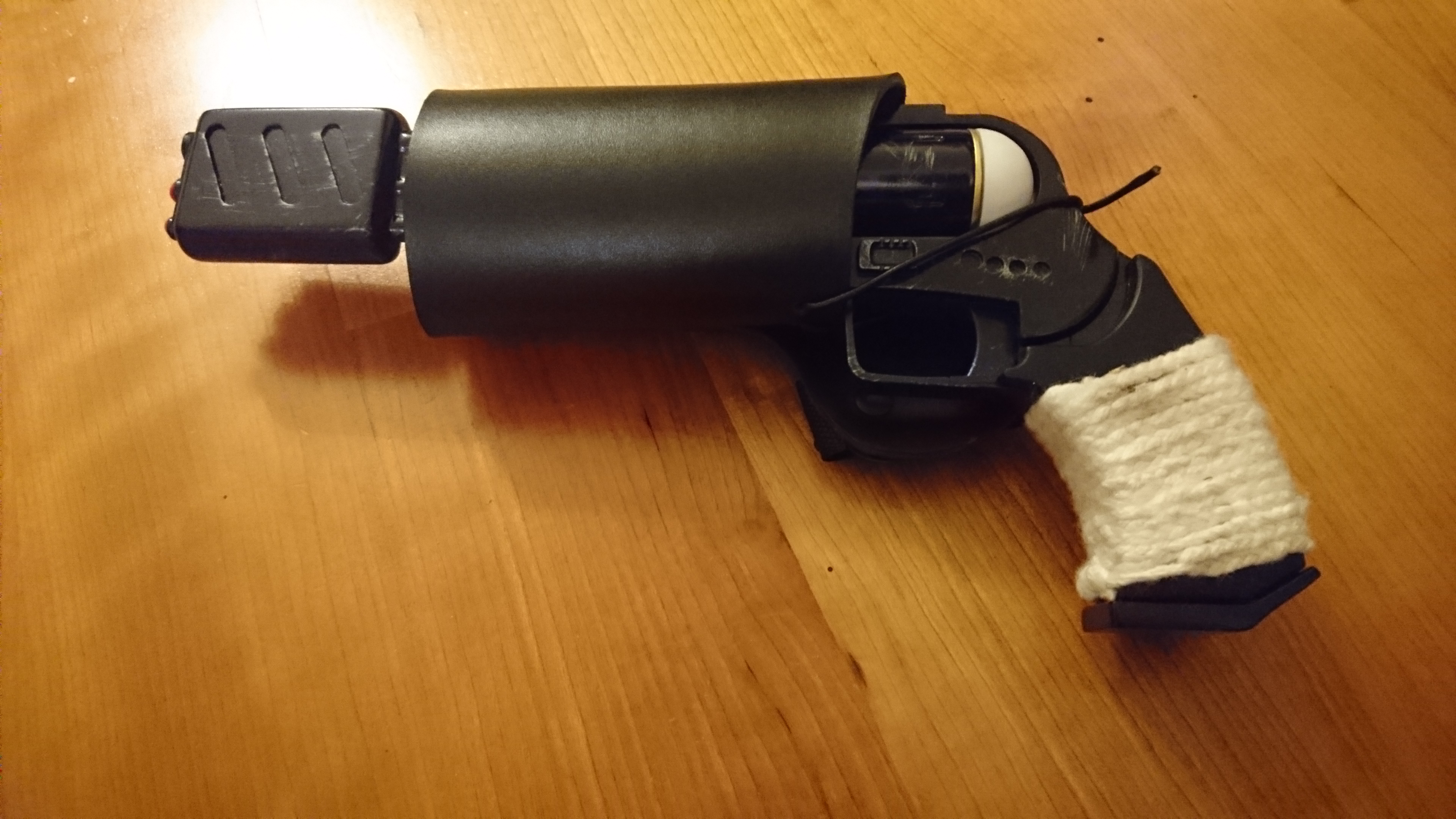 With holster