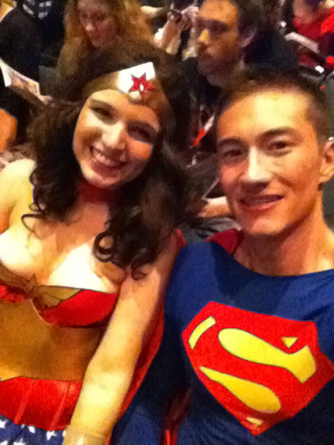 Wonder Woman with my Superman - ECCC 2013