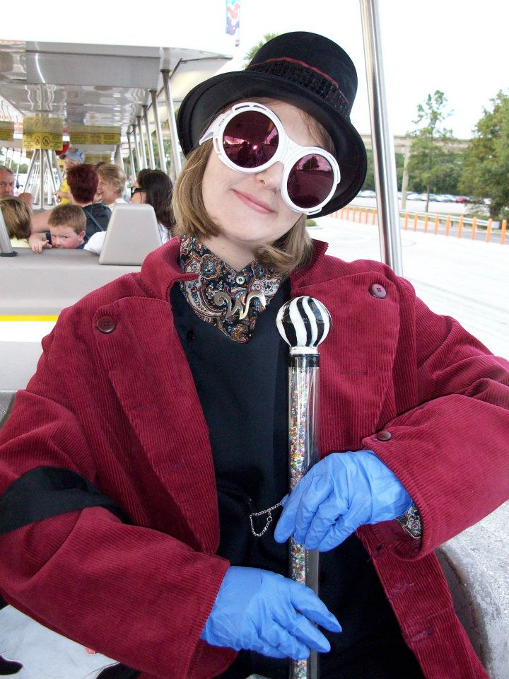 Wonka, Depp version. Making the cane was my favorite part.