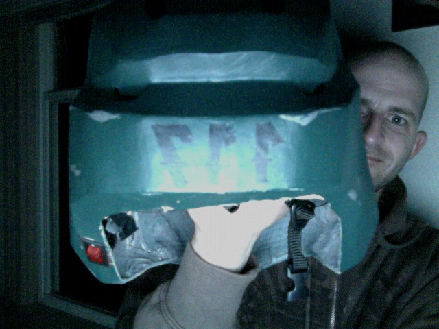 ya, it's on there right... the pic is backwards and I'm missing the bottom back piece, oh ya that little red switch is for the lights... four LEDs