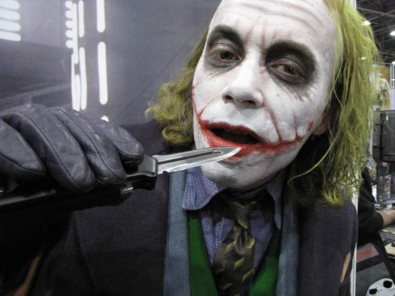 You wanna know how I got these scars?
Joker Dark Knight costume